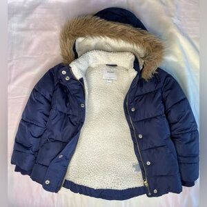 Navy Blue Old Navy Coat s(6-7) Girl